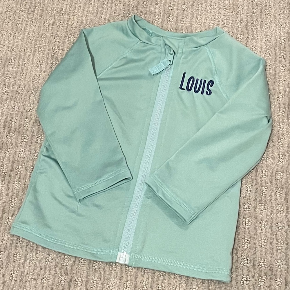 Zip Up Rashguard with “LOUIS” Monogram